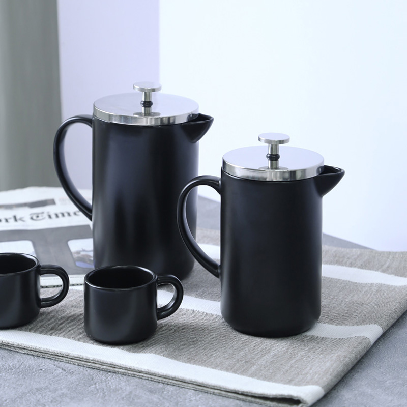 Coffee Pressure kettle, matte glaze