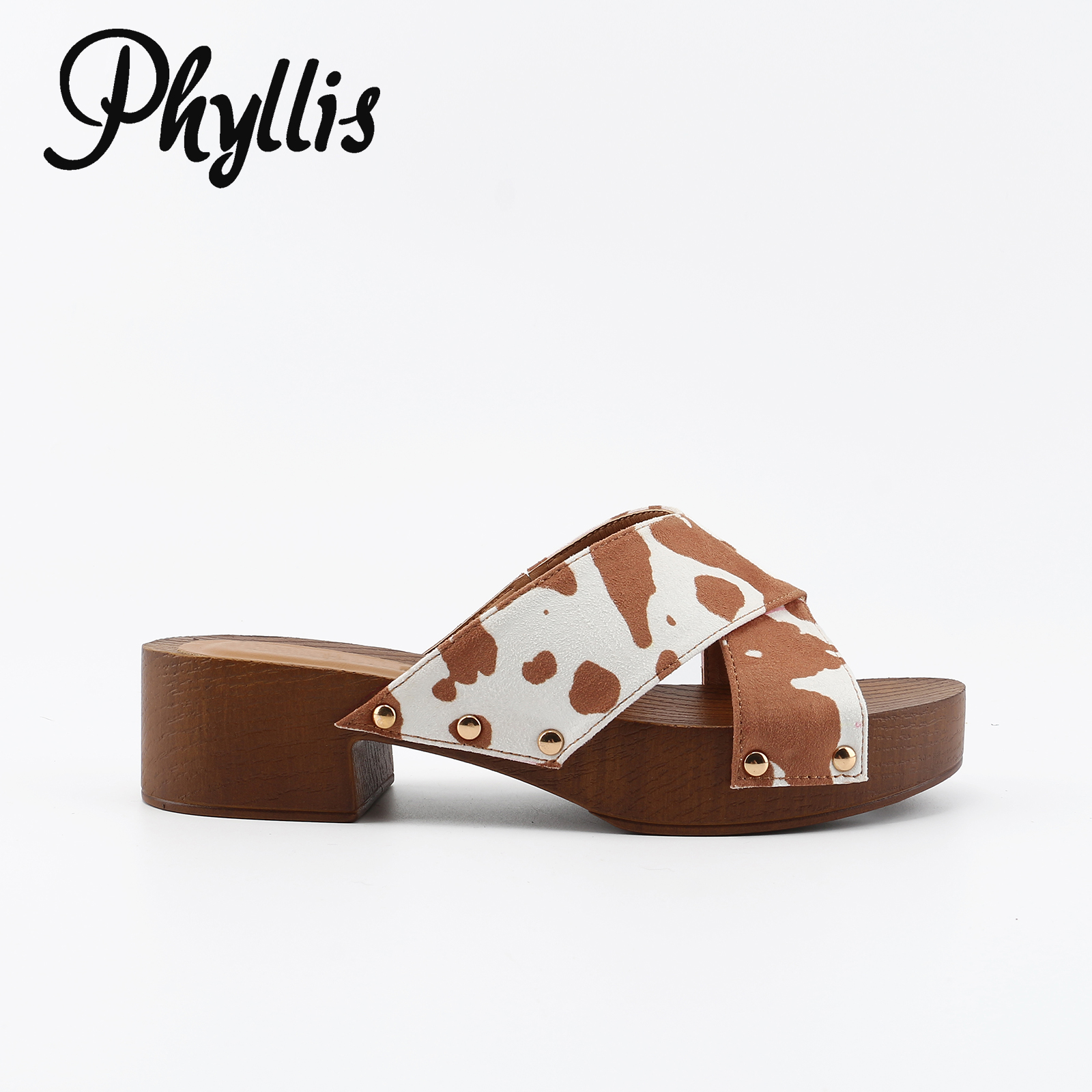 PU Wooded Heel