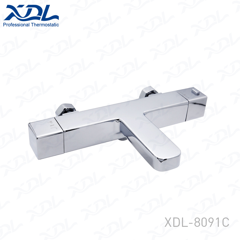 Wall mounted thermostatic shower mixer