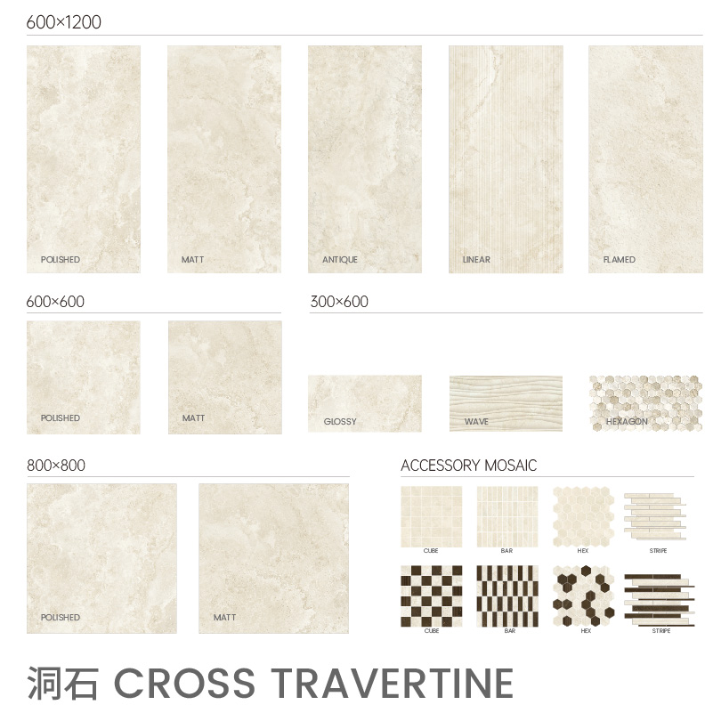 Cross Travertine