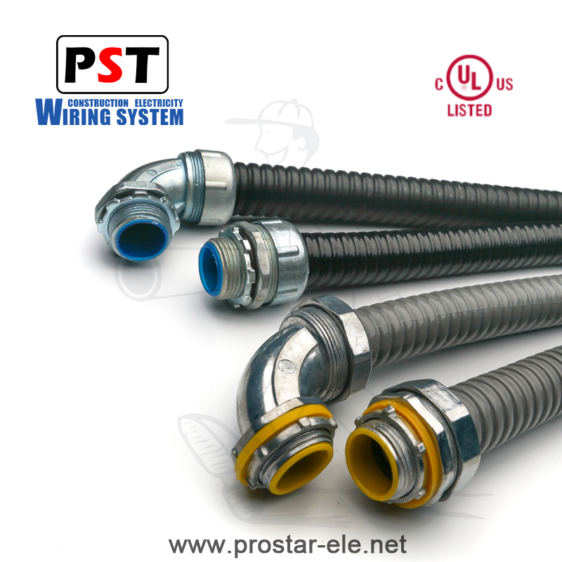 PVC Coated Flexible Conduit/Flexible Connector/Flex Tube/ Galvanized Flexible/Corrugated Flexible Conduit/BX Connector/Tubo Flex / Flex Fitting / Tubo Corrugado PVC