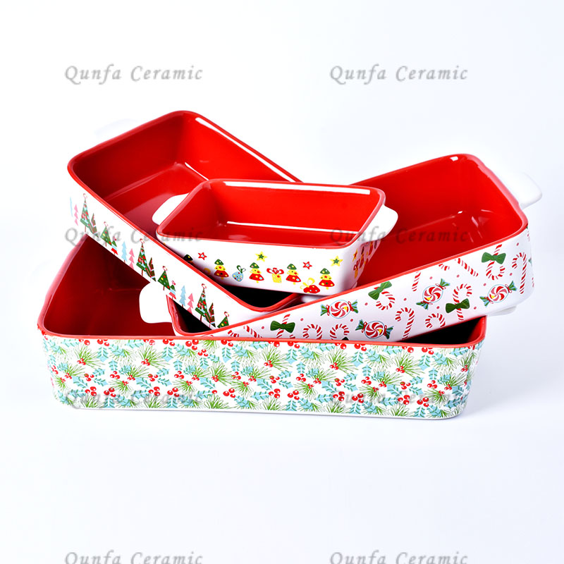 2020 Ceramic set of 4 decal baker