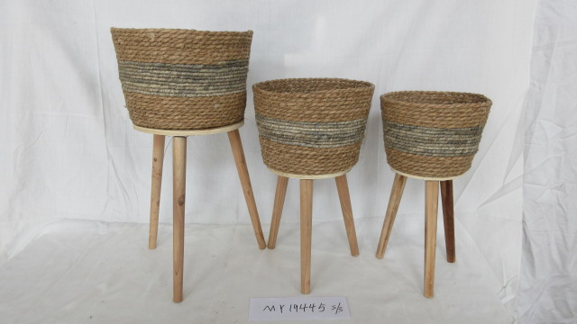 Set of 3 Grass flower planter