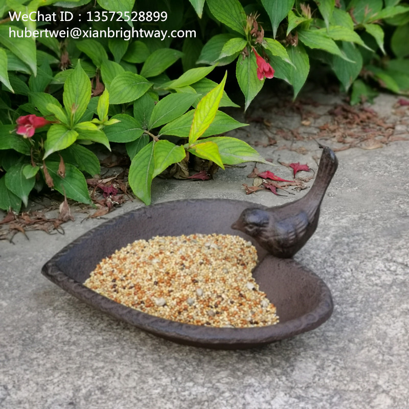 Cast iron bird feeder