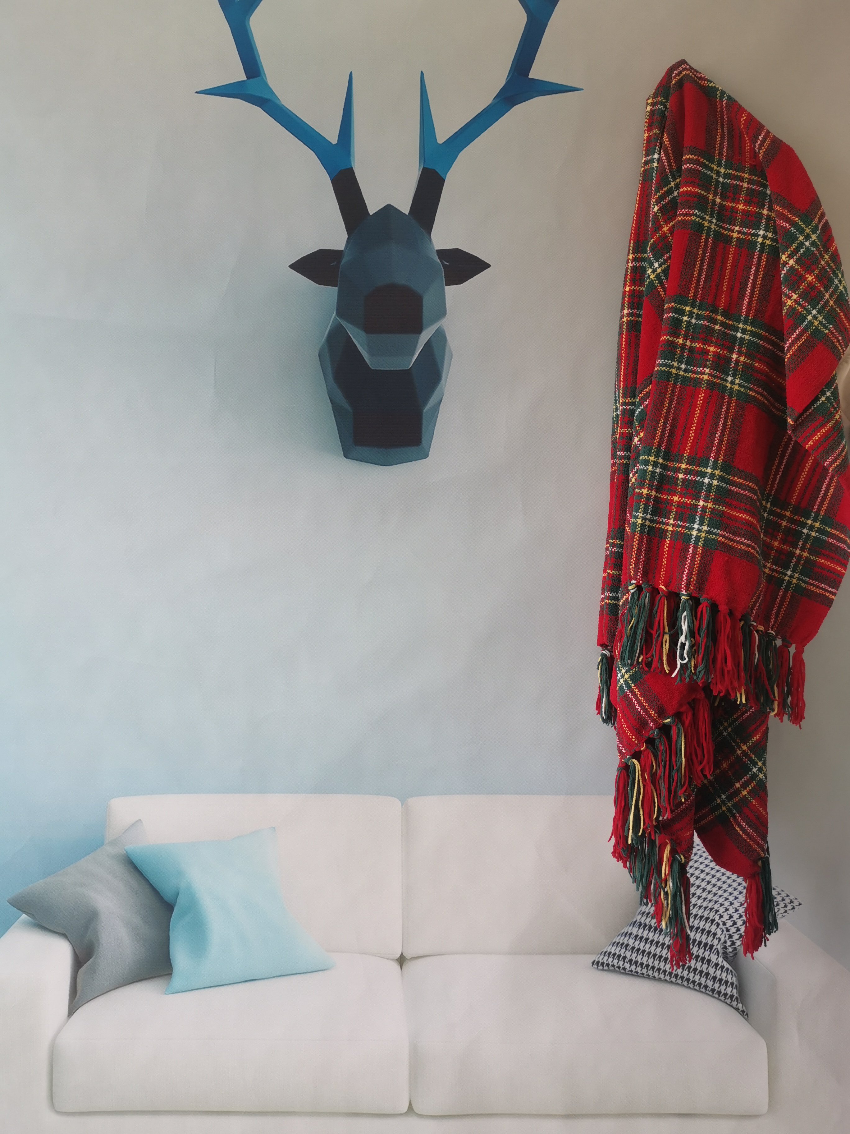 Chenille Plaid Throw