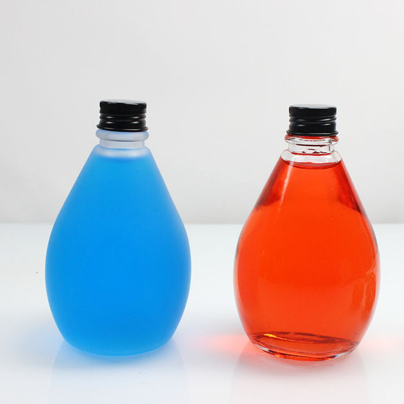 350ml water drop ball shape beverage glass bottle