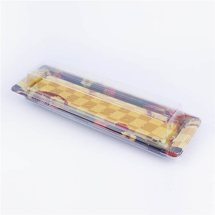 SAMMA-8508 sushi tray with lid ( PS, BOPS )
