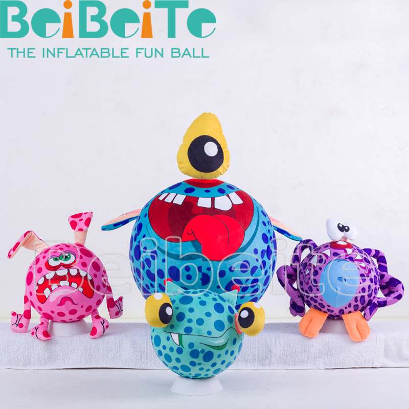 Inflatable fabric cover toy ball - Colorful Animal Ball