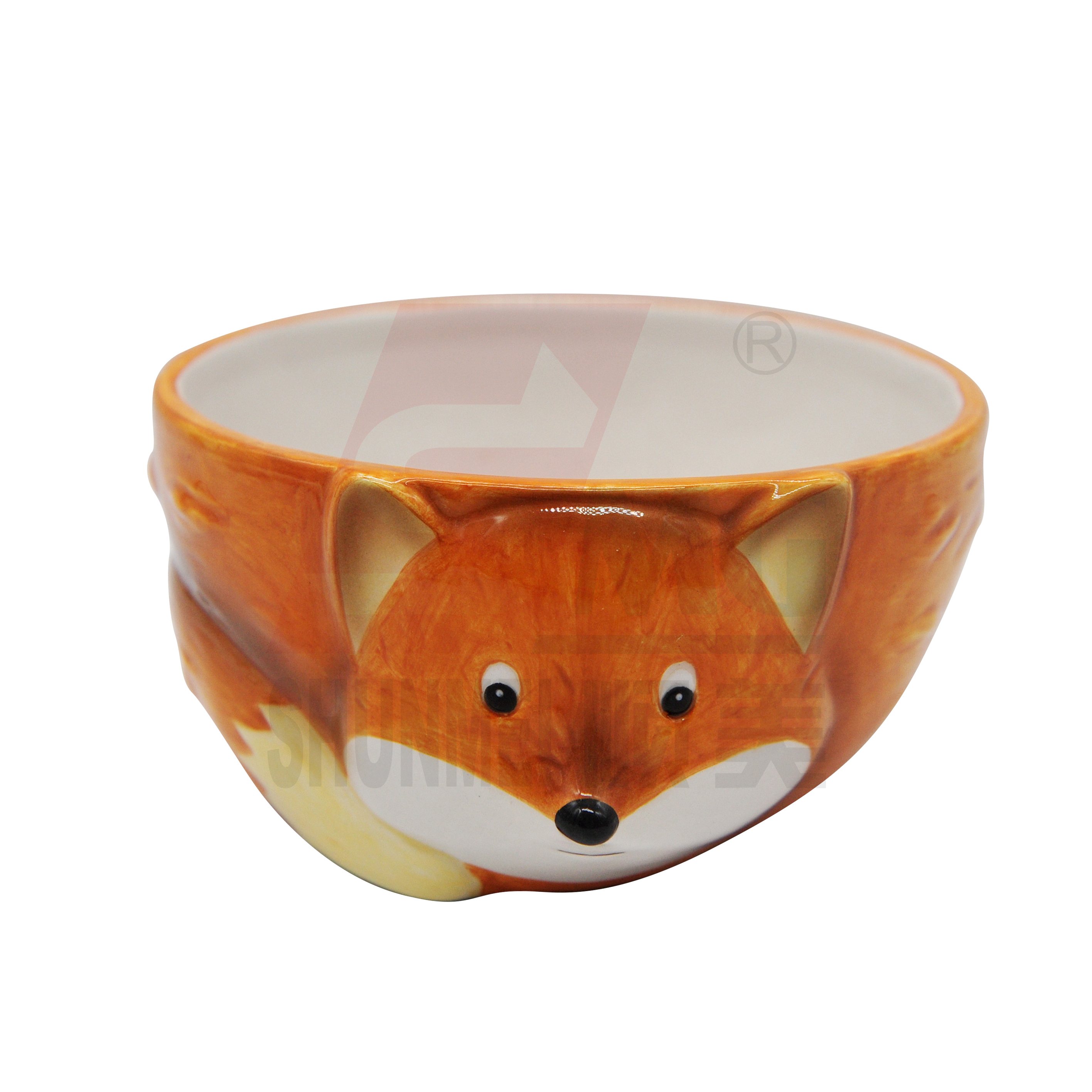 Ceramic animal fox bowl design ceramic salad bowls for dinner table