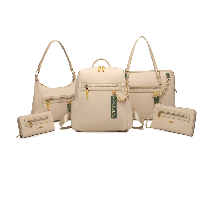Front Zipper Design Chain Design Customizable PU Women's Bag Wallet Clash Backpack Computer wallet