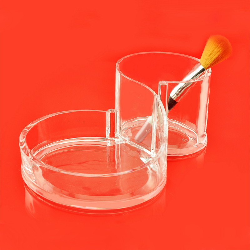 Clear Acrylic pencil and brush holder pen Storage Tray