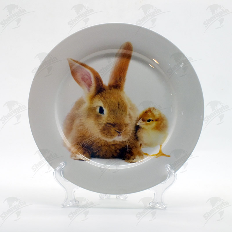 10.5" dinner plate with Easter design