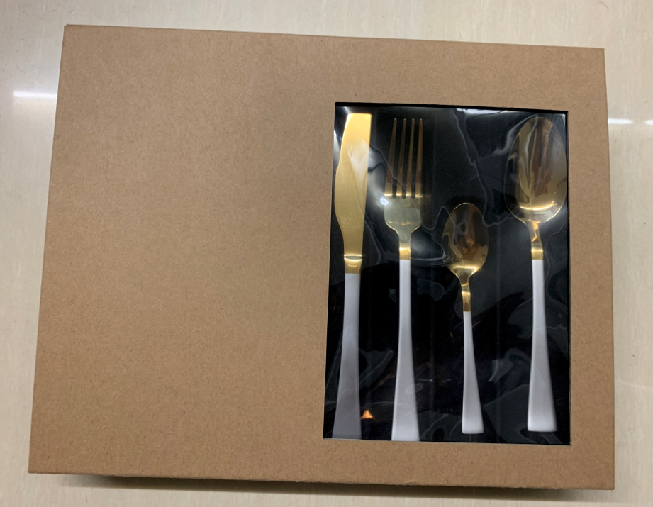 high quality stainless steel cutlery 24pcs set in gift box