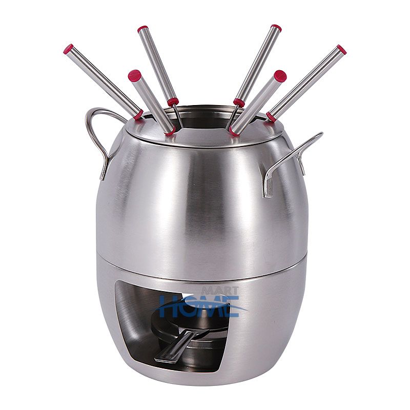 Stainless Steel Fondue Hotpot set Mini Melting Chocolate Cheese Furnace Stove