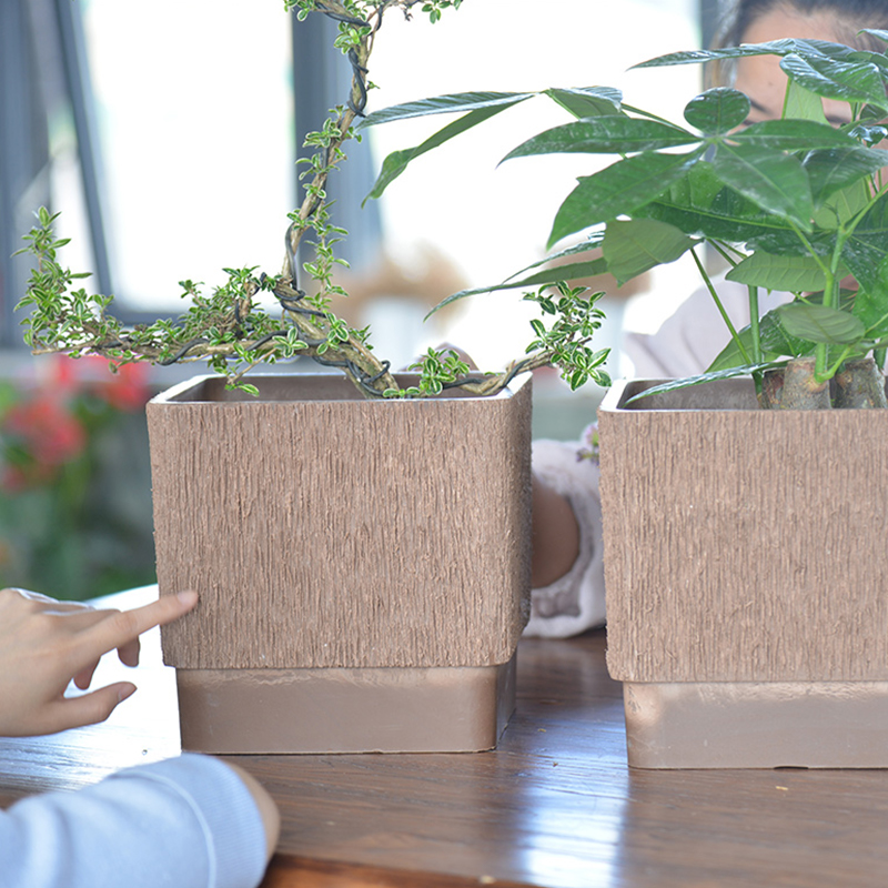 ~handmade square decorative flower pot G-16UF