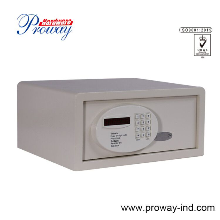 Digital hotel safe with LCD display