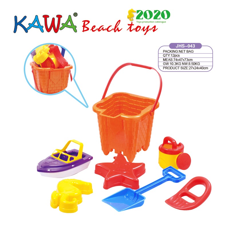 Plastic big castle bucket sets