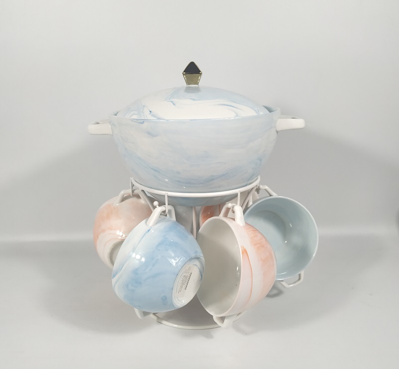 8 pcs soup set with stand