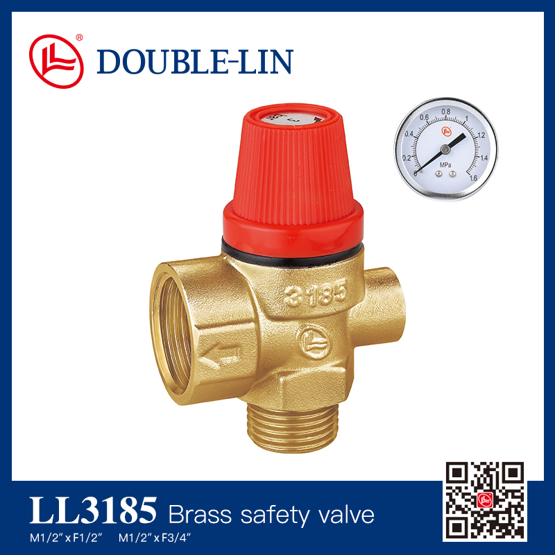 Brass safety relief valve