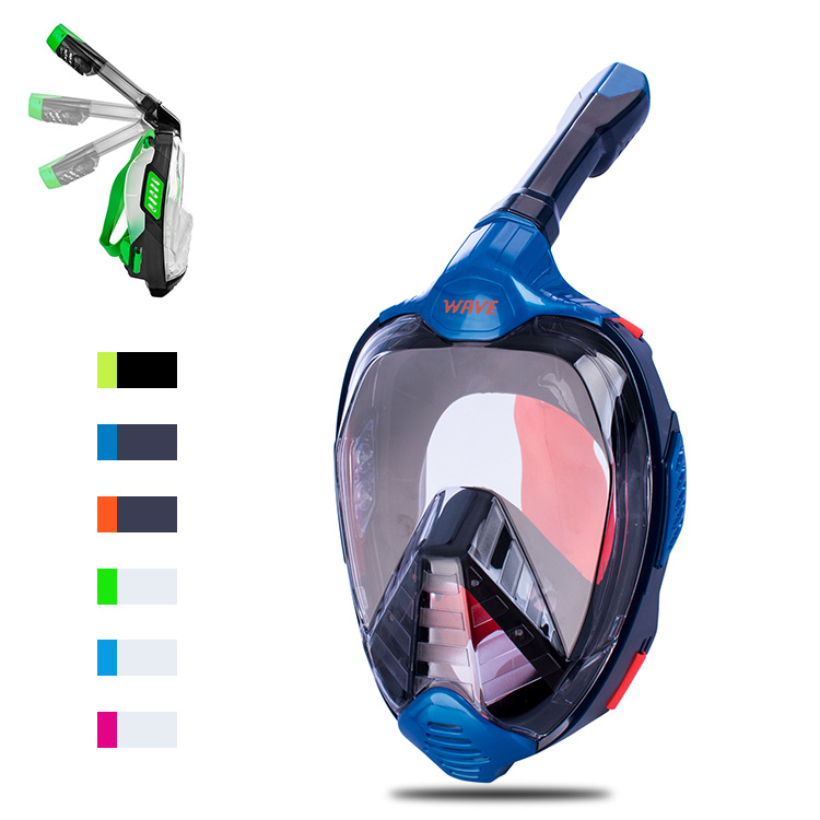 Easy adjustable strap youth diving mask snorkel set underwater diving equipment