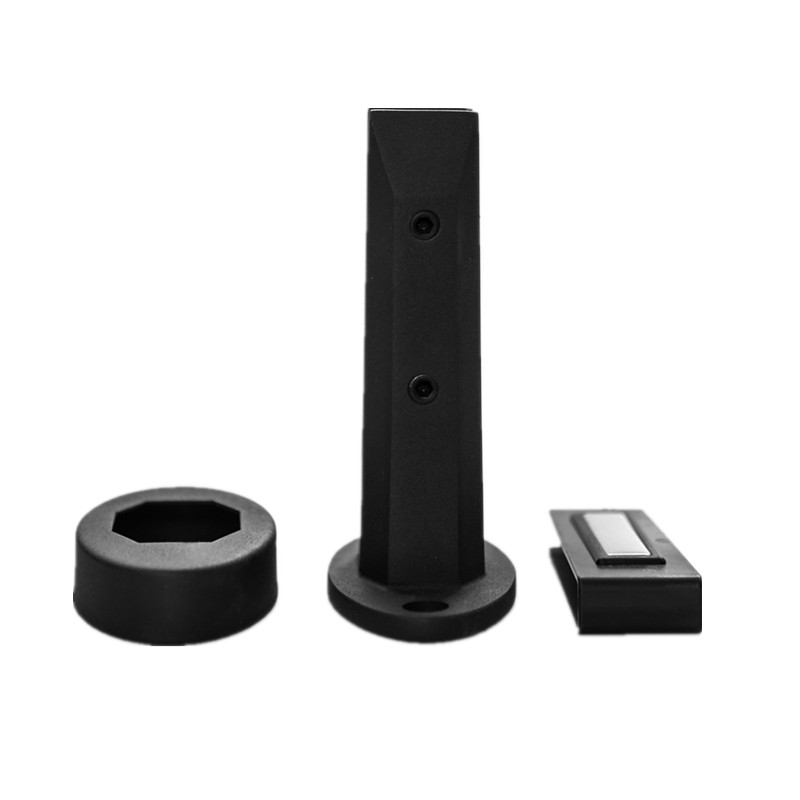 Stainless Steel 2205 Matt Black Oval Glass Spigot