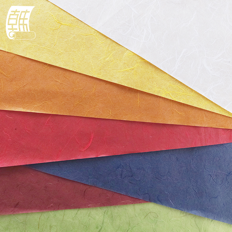multi colors eco friendly natural mulberry rice decoupage printing paper 26gsm
