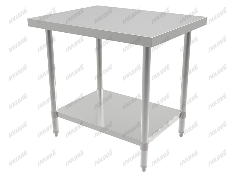 Stainless steel work table/Table/Stainless steel work bench/Metal table/Round tube work table、Commercial work table/European style work table/Kitchen work table/Hotel work table/Restaurant work table