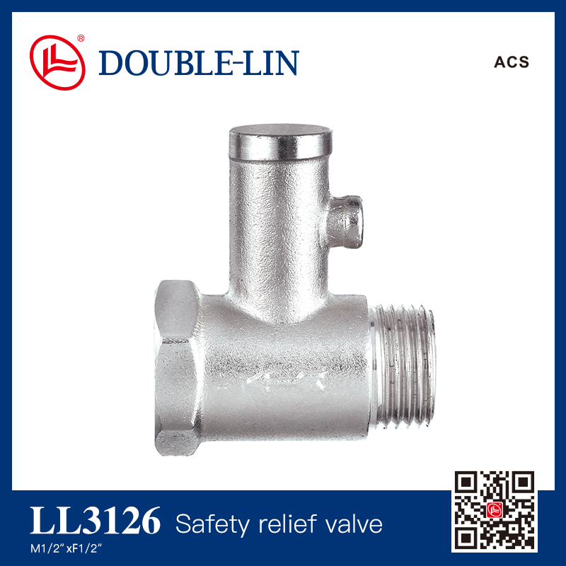 Brass safety relief valve for boilers
