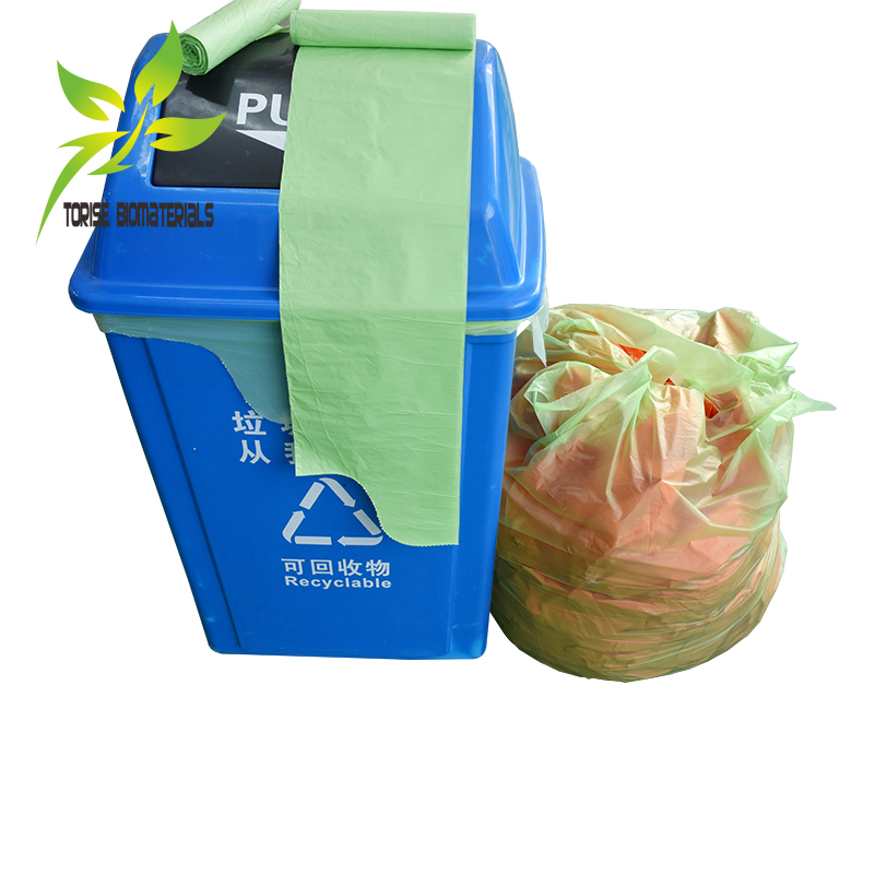 Compostable Bag, Biodegradable Bag, Compostable wave top Trash Liner，Bio-based bags