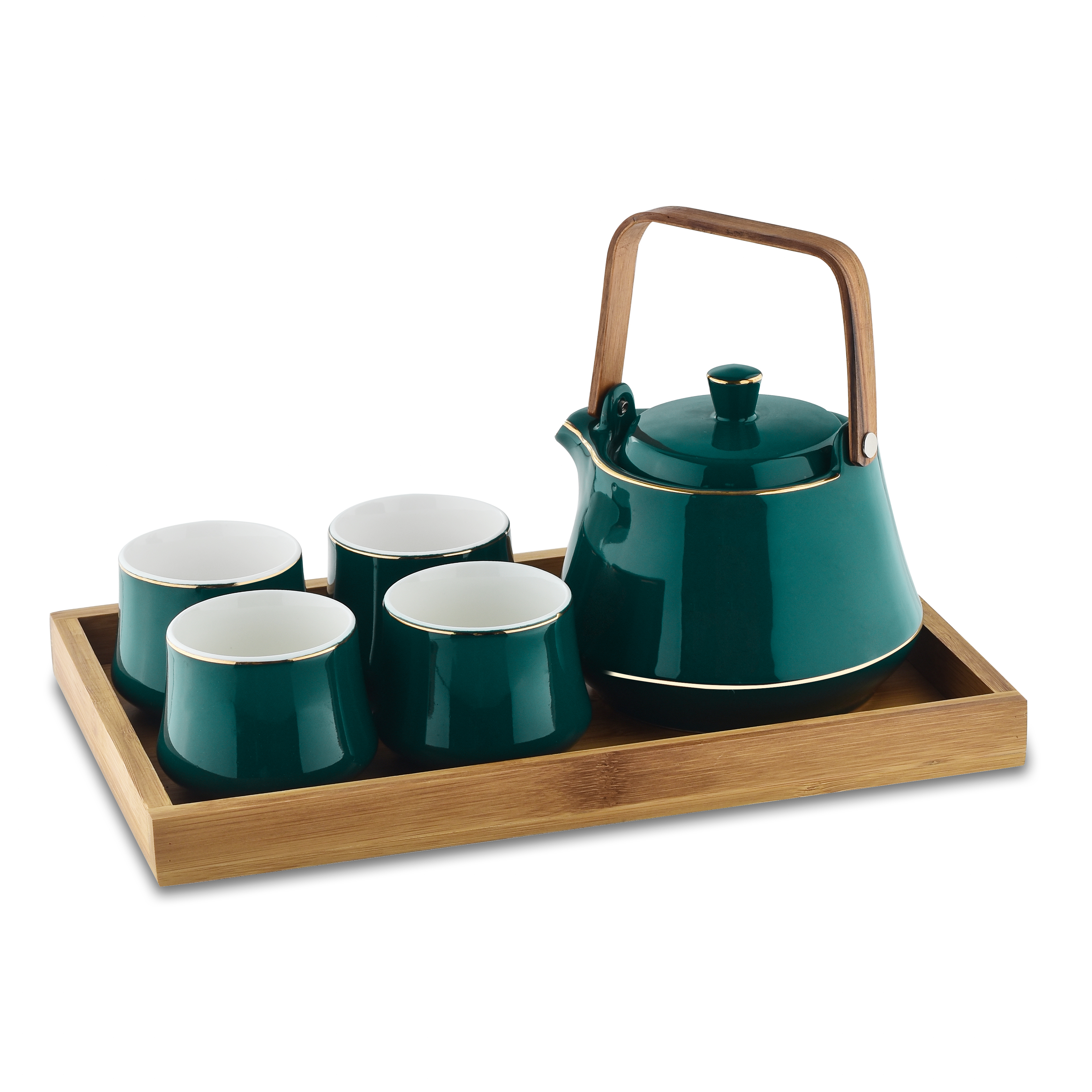 6PCS 600CC new bone china glazed tea set