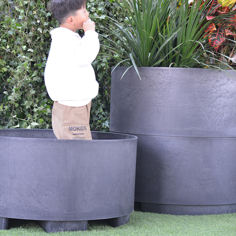 Indoor stackable vertical flower pot for garden view S-16G83/S-16G88