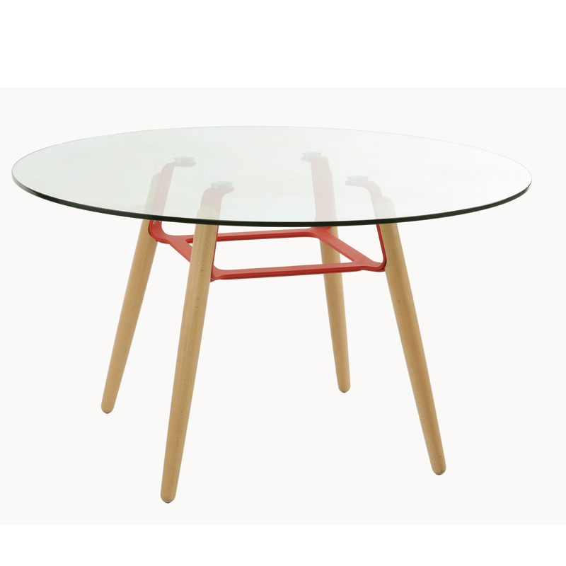 Starway modern round glass table
