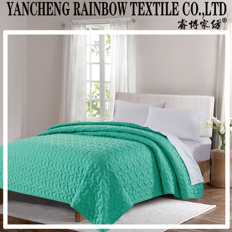 Pinsonic Quilting quilt/blanket 3pc set Super soft Luxury microfiber print solid