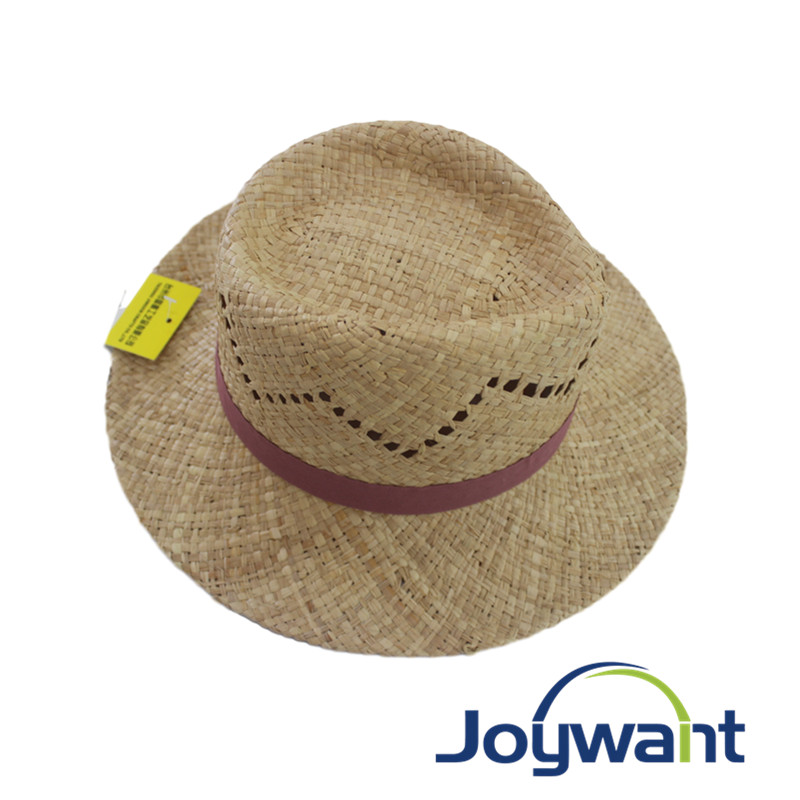 Hollow raffia straw hat manual hat