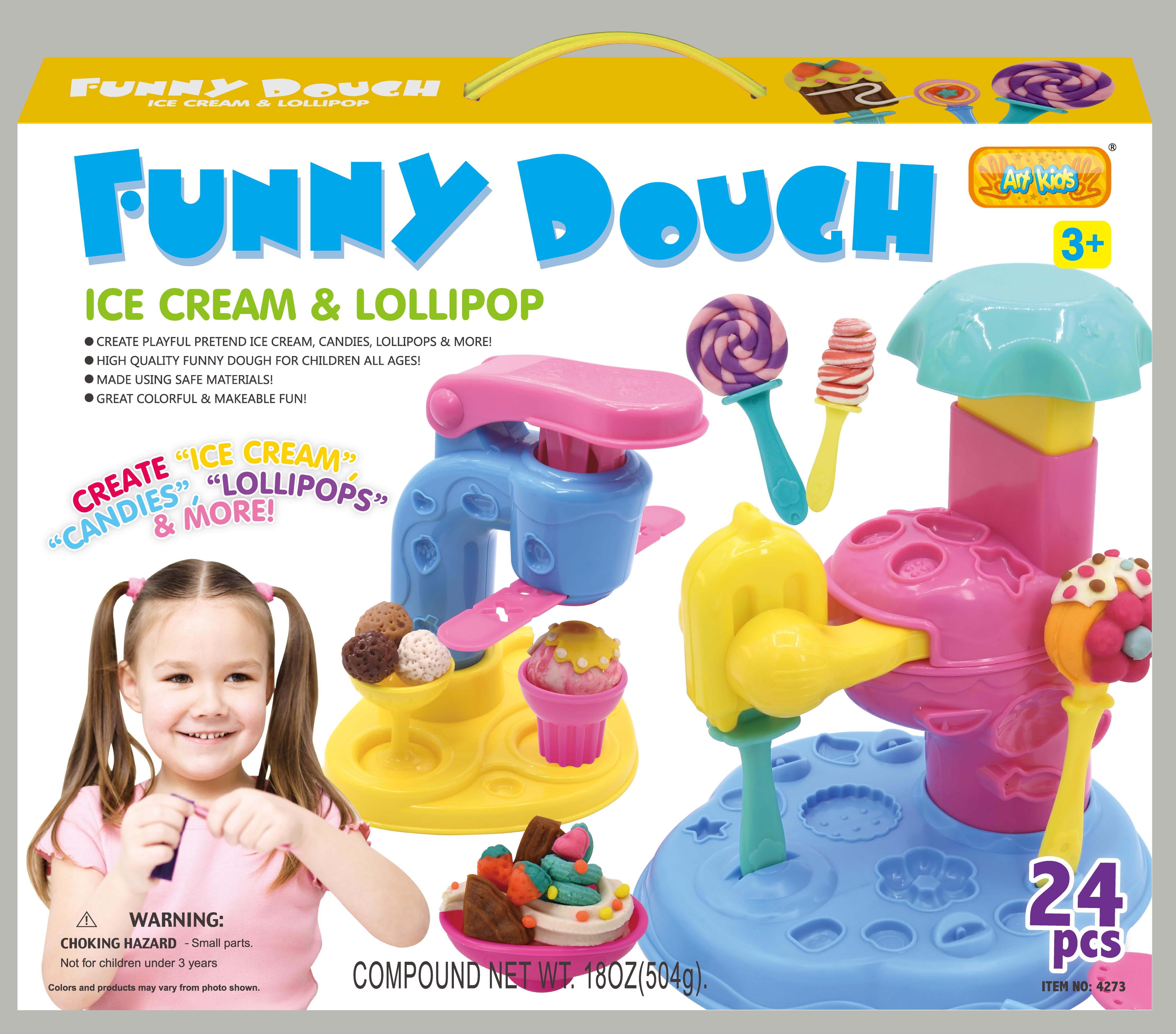 Play Dough Ice Cream And Lollipop
