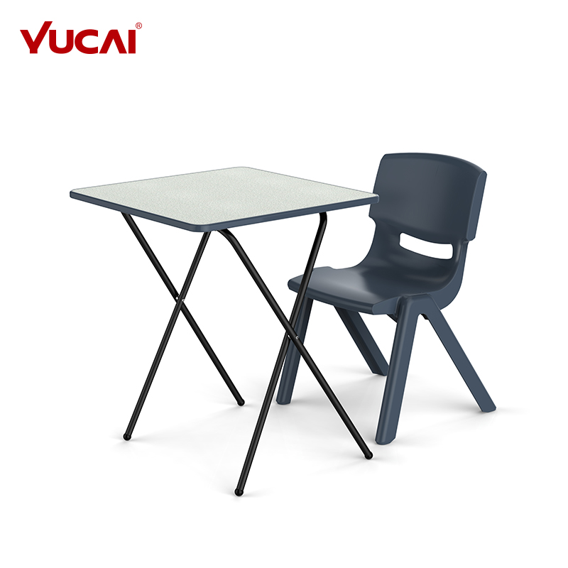 Single and double desk and chair