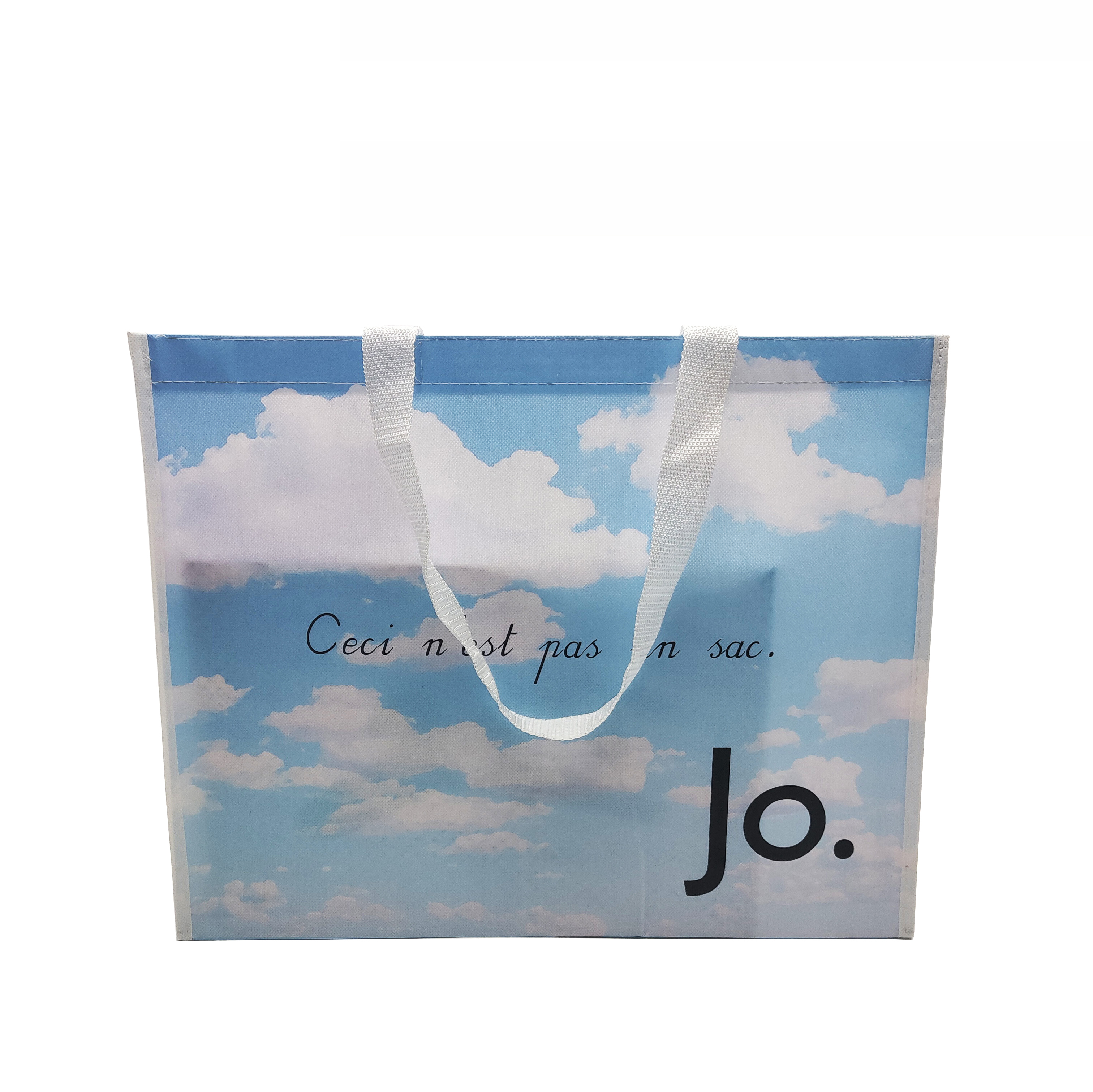 Waterproof non-woven bag, covered with film