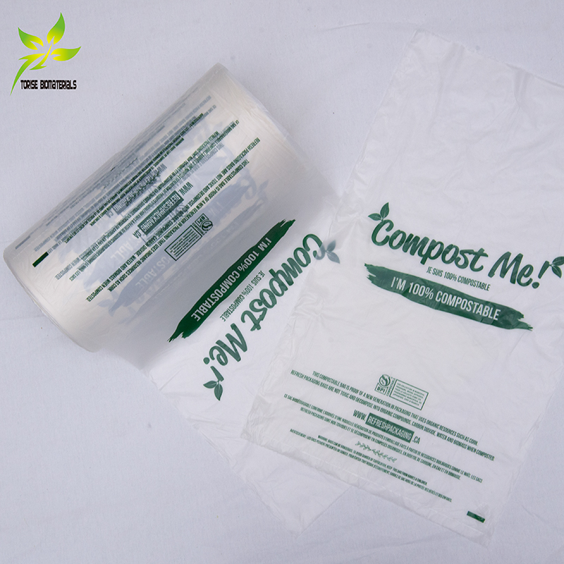100% Compostable Biodegradable Produce Bag for fruits and vegetables