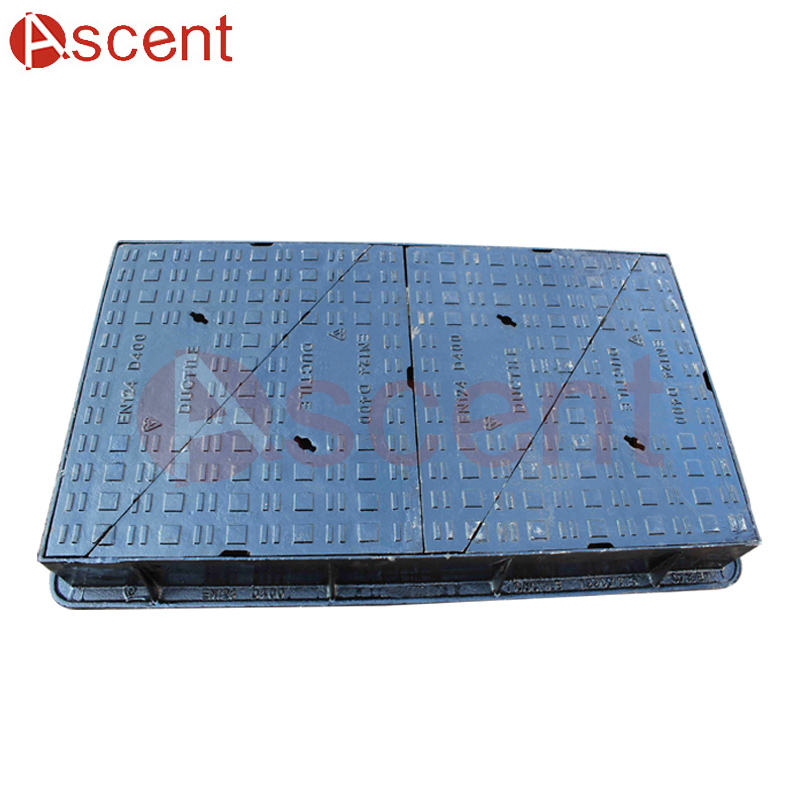Ductile Iron Manhole Cover Quadruple Triangular EN124 D400/E600