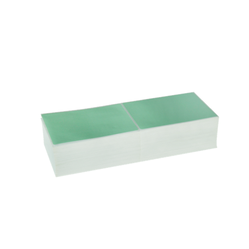 White adhesive thermal barcode label