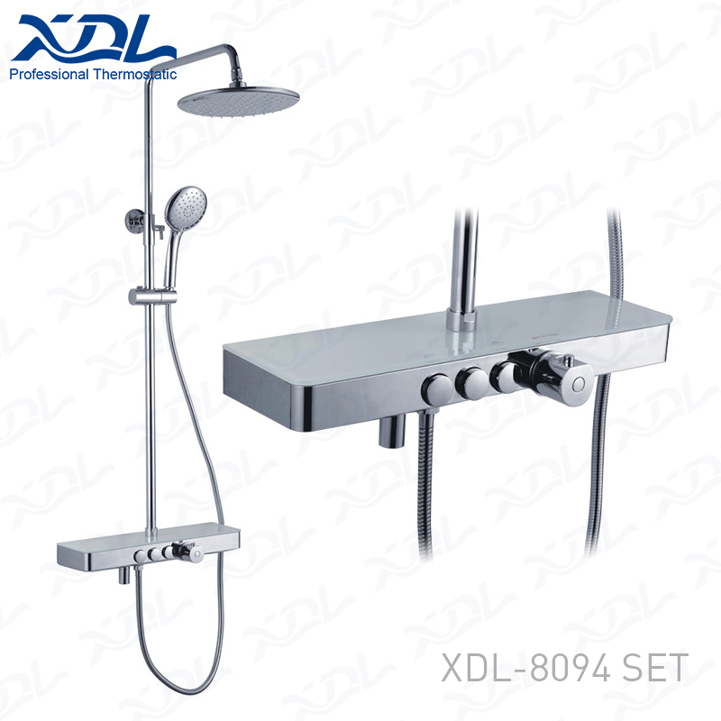 Thermostatic shower set