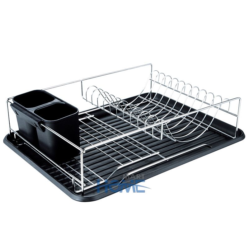 Dish Rack with Tray and Utensil Holder