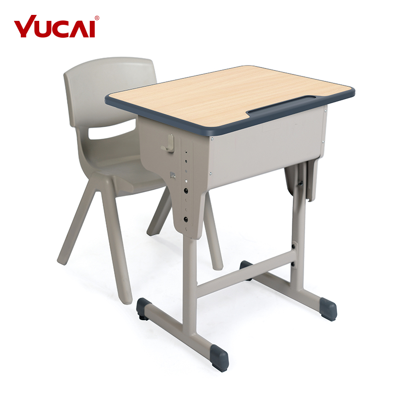 Single and double desk and chair