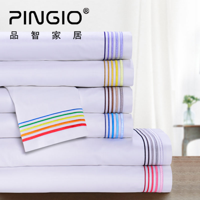 Embroidered Bedding (Sheet Set, Duvet Cover Set) #Colored Parallel