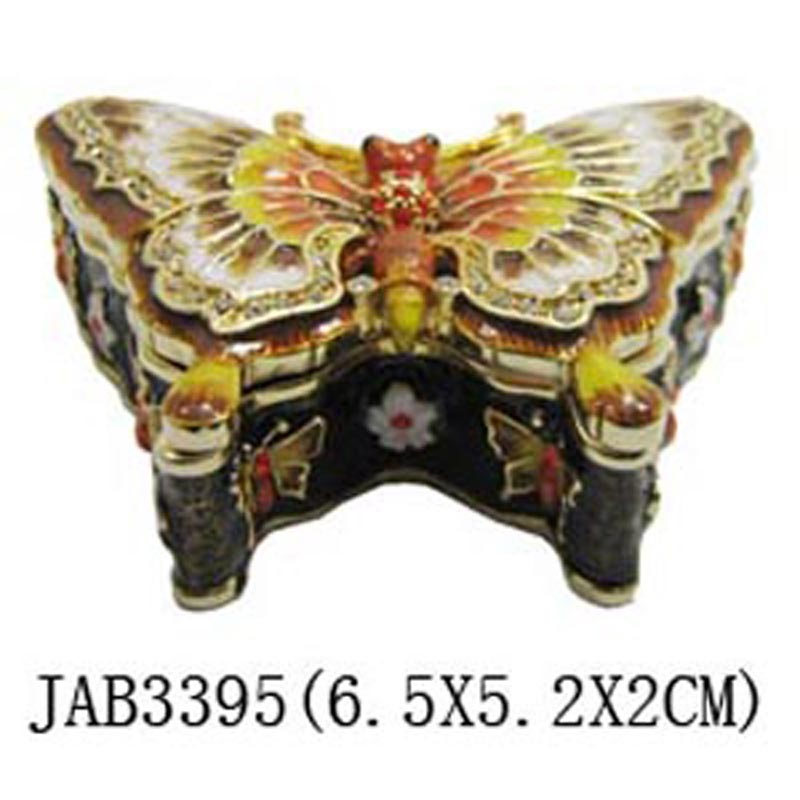 Pewter trinket box-butterfly