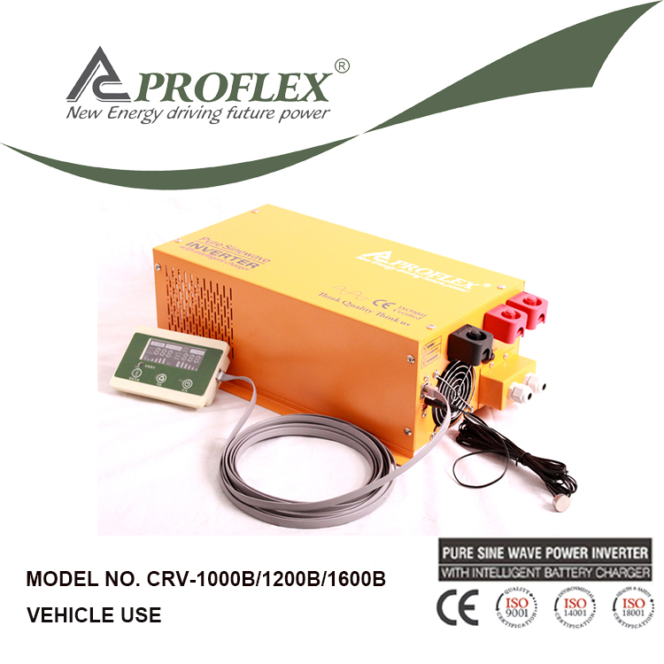 Pure sine wave vehicle-mounted power inverter car inverter with battery isolator 12V 24V 48VDC 110VAC 220VAC CRV-1000B