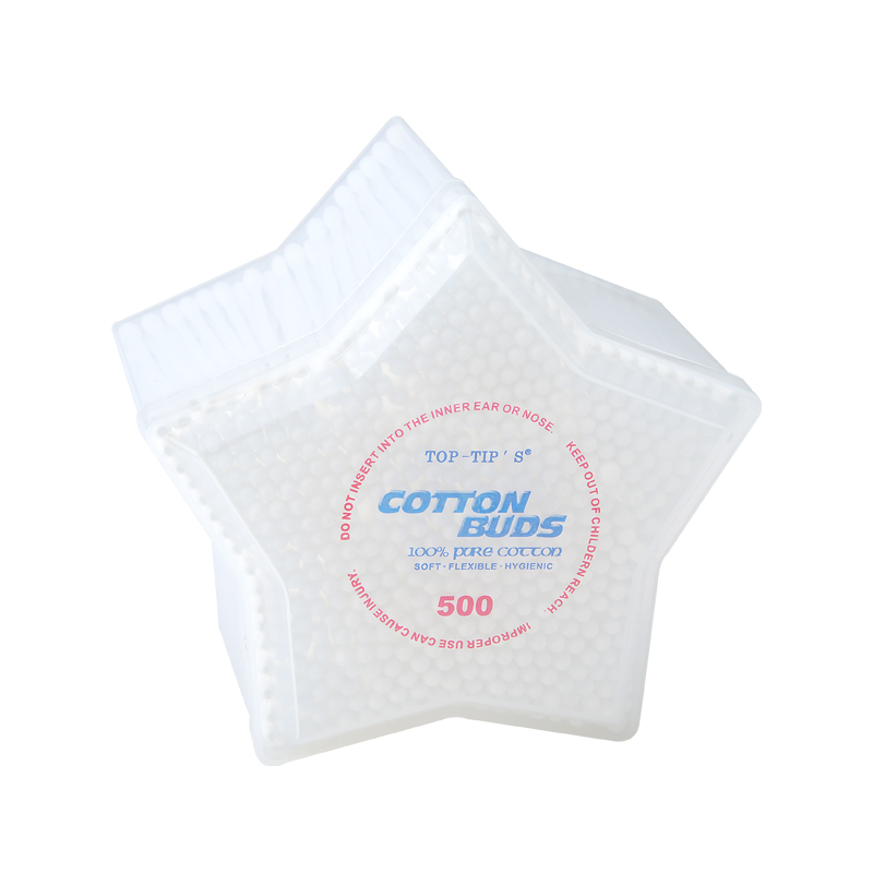 Plastic cotton buds in PP canister