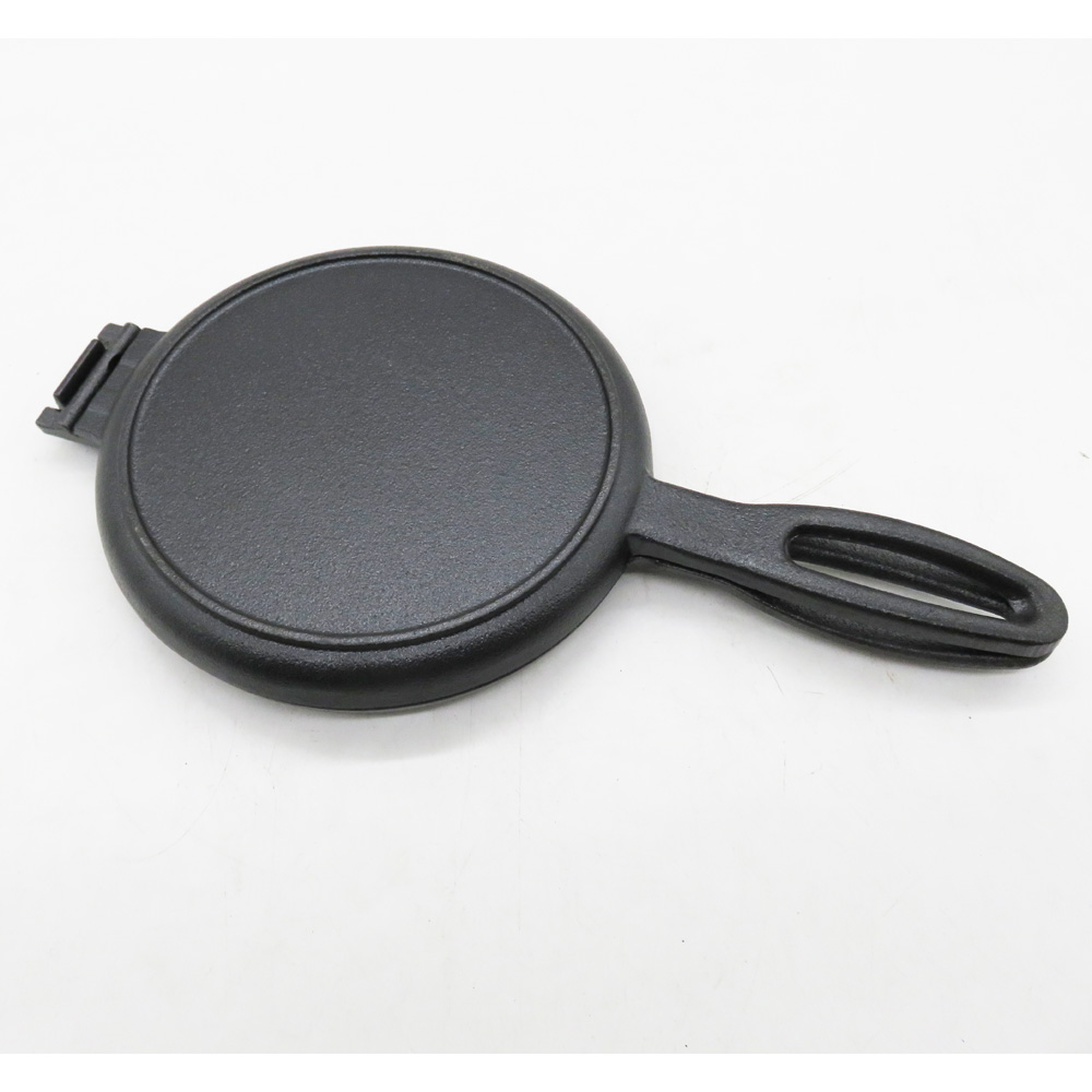 amazon top seller preseasoned round cast iron waffle iron maker Stove and Oven Safe. For Camping and Barbecue