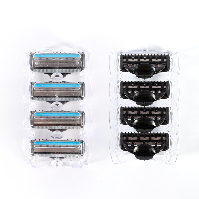 5 Blade razor head with trimmer