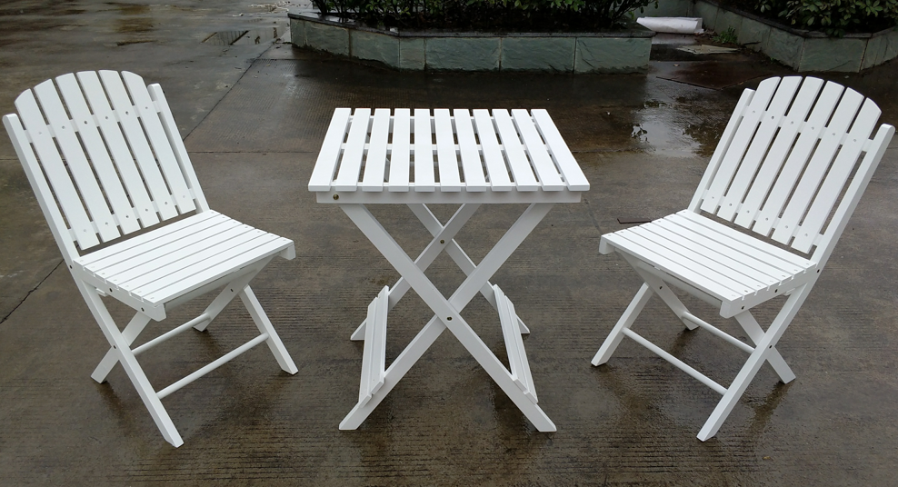 One table and two chairs suit